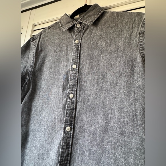 Express Charcoal Button Down Shirt - Picture 4 of 5